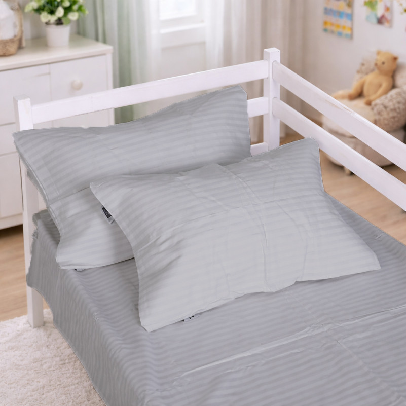 Комплект постельного белья  Бязь JUNIOR 17-0601 Stripe Gray - 5