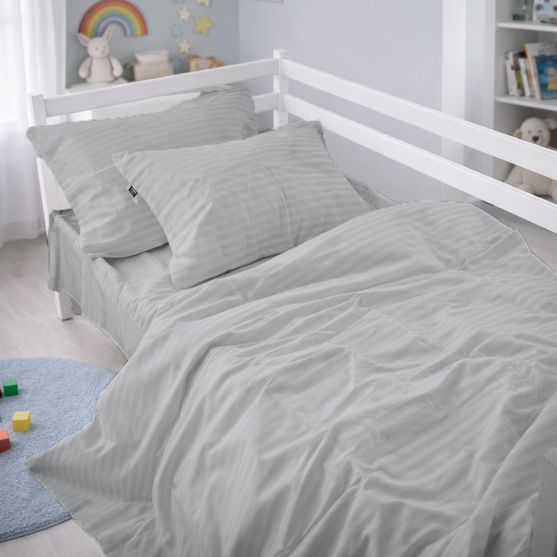 Комплект постельного белья Ranforce Elite JUNIOR 17-0601 Stripe Gray - 6
