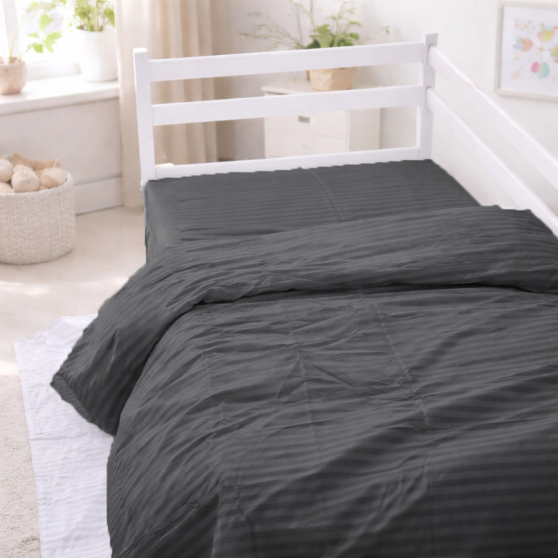Комплект постельного белья Бязь TEENAGER 17-0611 Stripe Black - 7