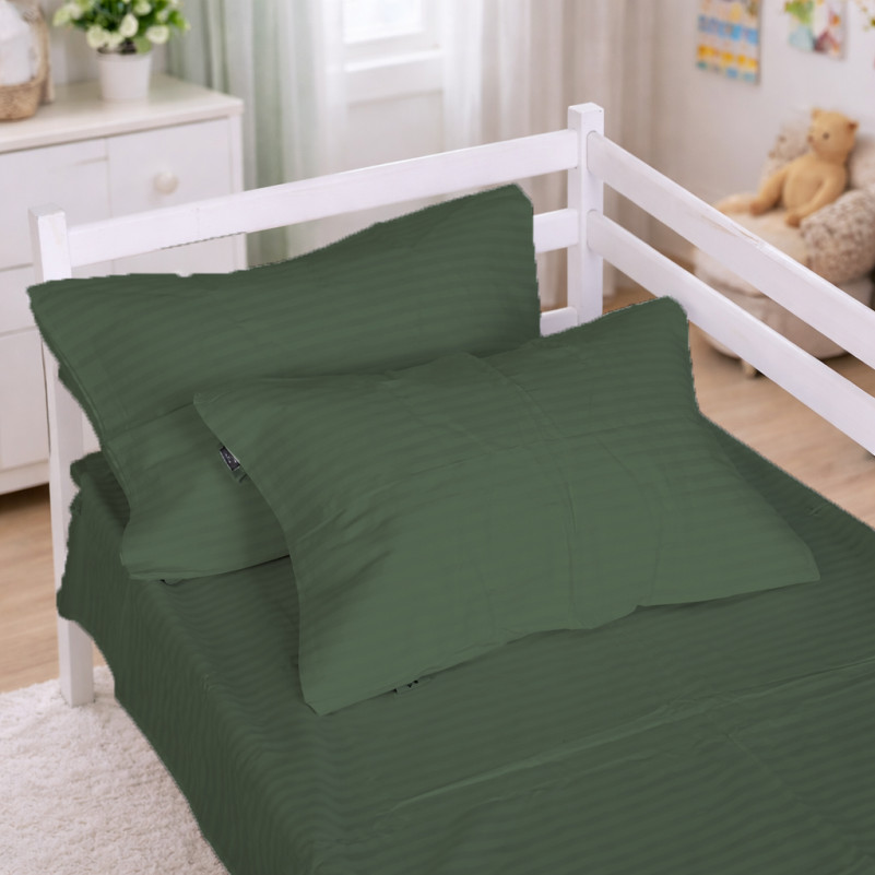 Комплект постельного белья Бязь JUNIOR 17-0612 Stripe Emerald - 5