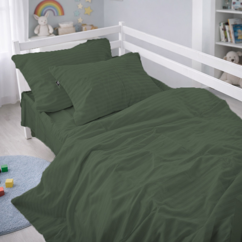Комплект постельного белья Бязь JUNIOR 17-0612 Stripe Emerald - 6