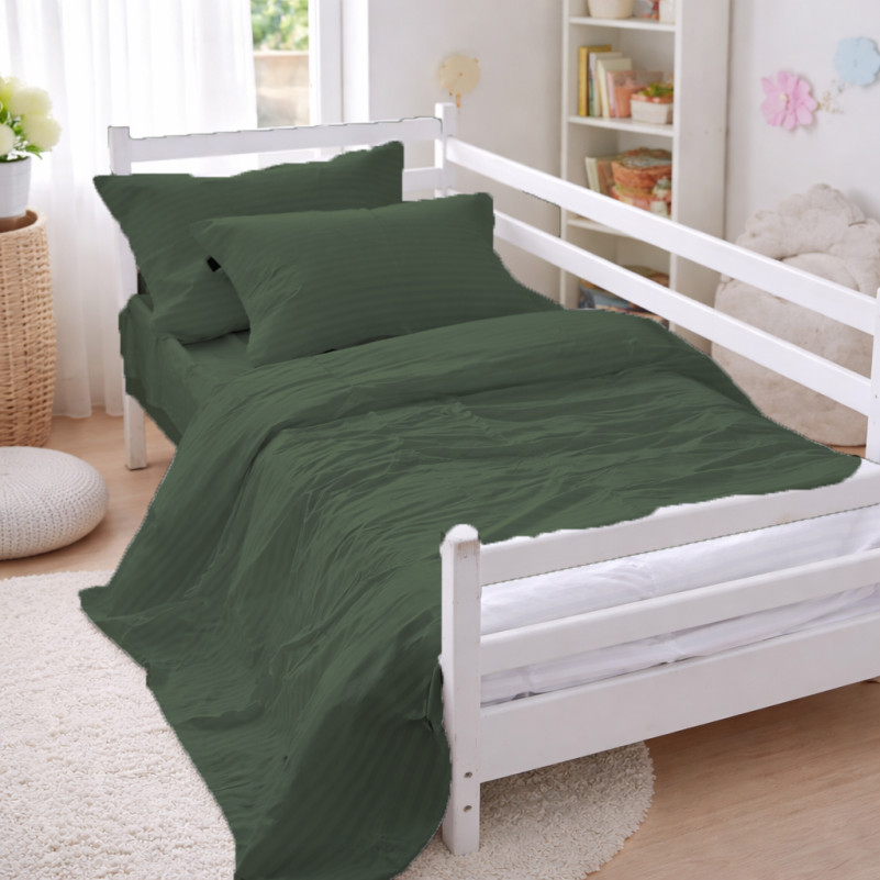 Комплект постельного белья Ranforce Elite JUNIOR 17-0612 Stripe Emerald - 6