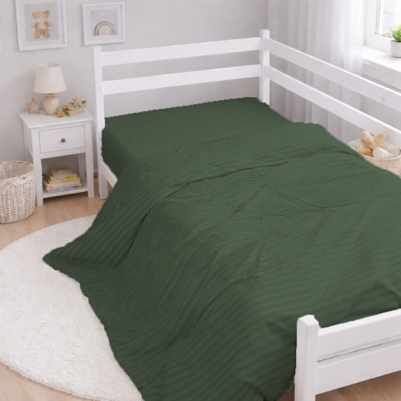 Комплект постельного белья Бязь JUNIOR 17-0612 Stripe Emerald - 7