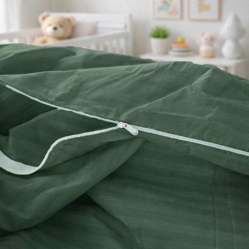 Комплект постельного белья Бязь JUNIOR 17-0612 Stripe Emerald - 8