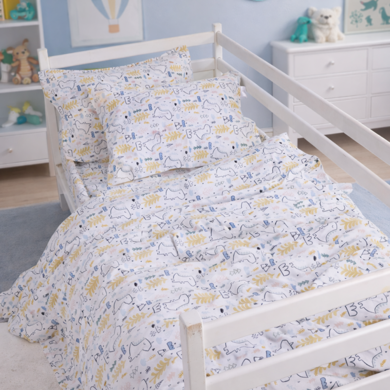Комплект постельного белья JUNIOR Фланель 011 Dino