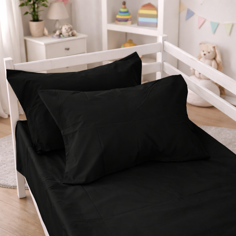 Комплект постельного белья Сатин TEENAGER Satin Light Pro 10-006 Black - 4