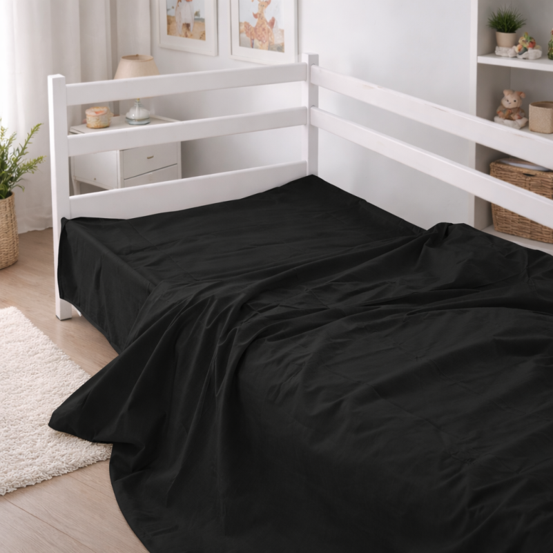 Комплект постельного белья Сатин TEENAGER Satin Light Pro 10-006 Black - 5