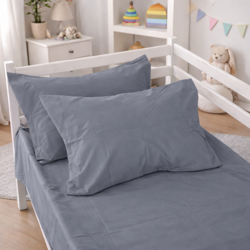 Комплект постельного белья Сатин JUNIOR Satin Light Pro 10-004 Gray - 4