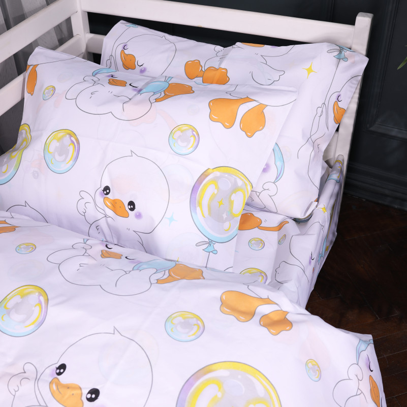 Пододеяльник  Ranforce Elite 17-0895 Baby Ducks white - 3