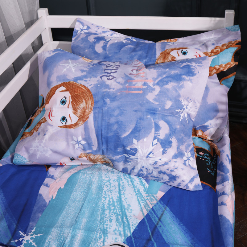 Комплект постільної білизни Бязь Kids Time 17-0893 Frozen Elsa & Anna - 1