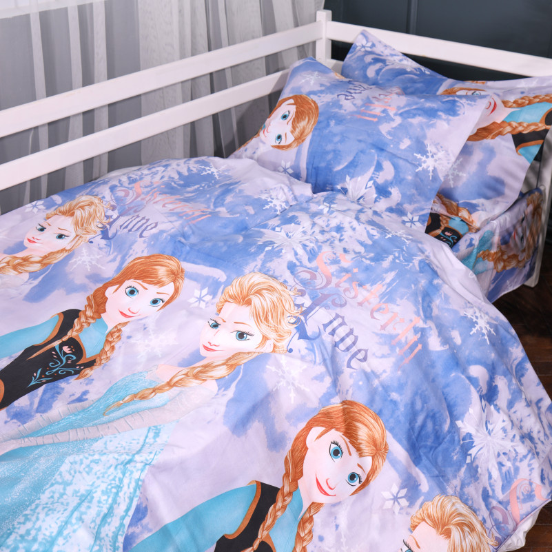 Простынь Бязь Kids Time 17-0893 Frozen Elsa & Anna - 2