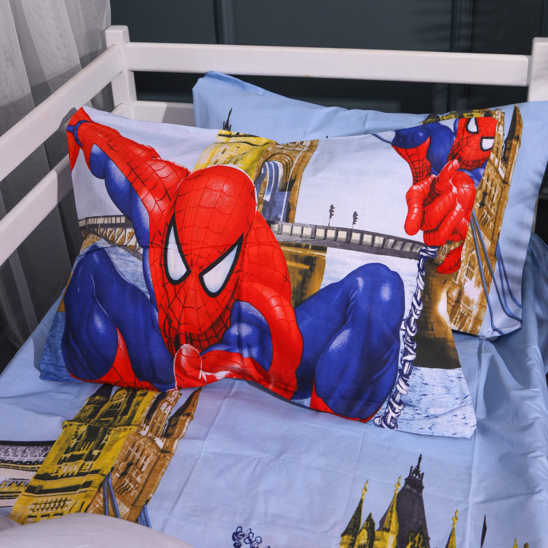 Комплект постільної білизни Бязь Kids Time 17-0890 Spider-Man City Light - 1