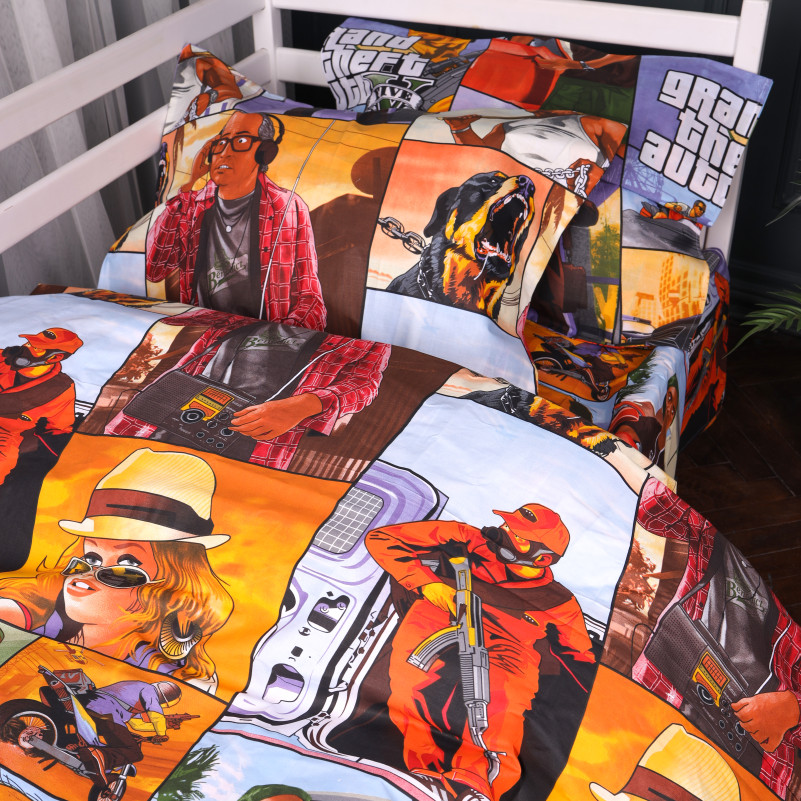 Комплект постільної білизни Бязь Kids Time 17-0898 GTA City - 4