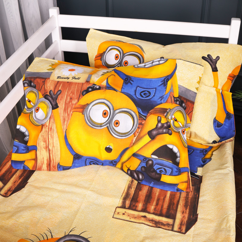 Комплект постільної білизни Бязь Kids Time 17-0899 Minions Fun - 3