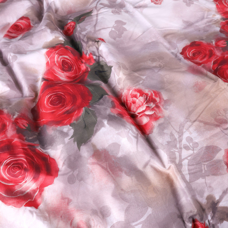 Підковдра Сатин 22-1438 Royal Red Roses - 4