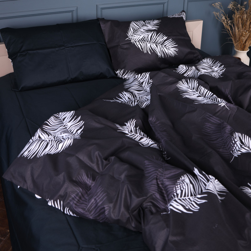 Простынь Сатин 22-1457 Feather Luxe black - 3