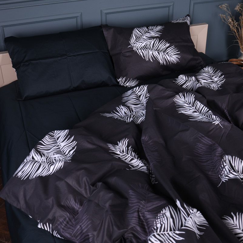 Простынь Сатин 22-1457 Feather Luxe black - 4