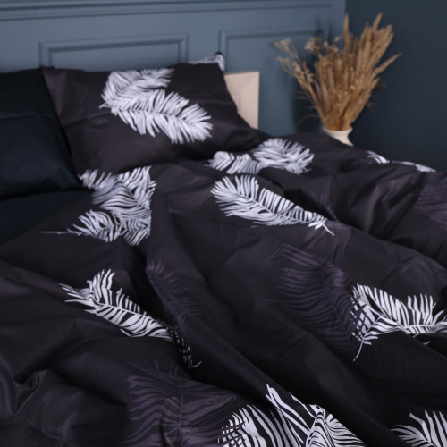 Наволочка Сатин 22-1457 Feather Luxe black