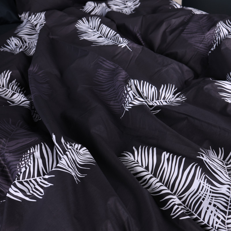 Пододеяльник Сатин 22-1457 Feather Luxe black - 4