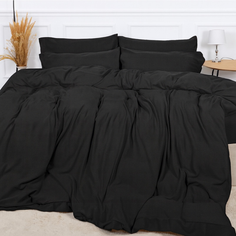 Простынь на резинке Велюр Winter Frost 28-0007 Black Velvet - высота 25 см (детские 10 см) - 2