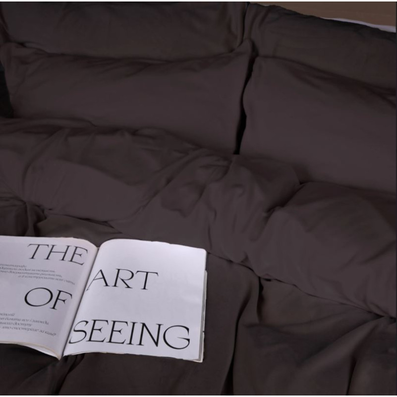 Комплект постельного белья Велюр Winter Frost 28-0003 Brown Velvet - 2