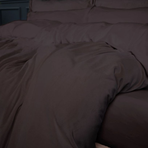 Комплект постельного белья Велюр Winter Frost 28-0003 Brown Velvet - 5