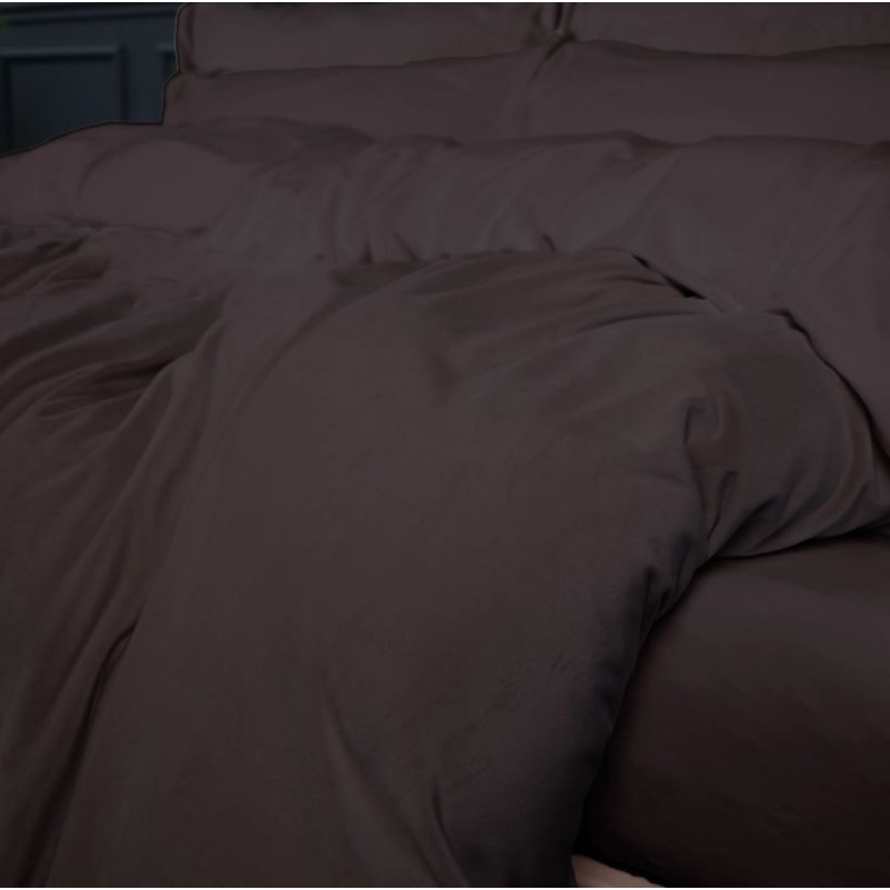 Простынь на резинке Велюр Winter Frost 28-0003 Brown Velvet - высота 25 см (детские 10 см) - 5