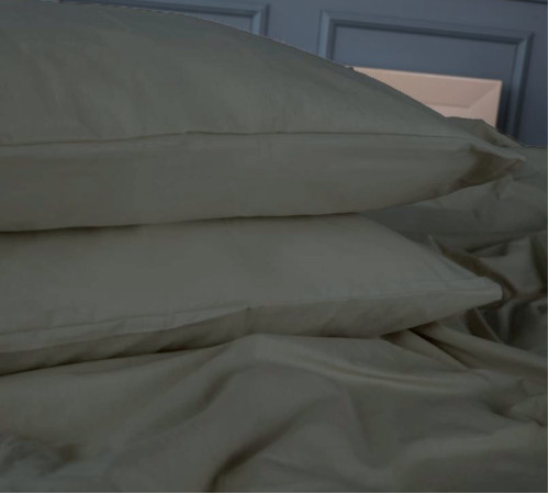 Комплект постільної білизни Бязь 16-7000 Green Grey