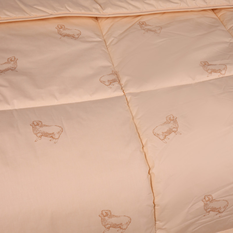 Одеяло шерстяное Camel №024 шерсть тик (зимнее) - 7