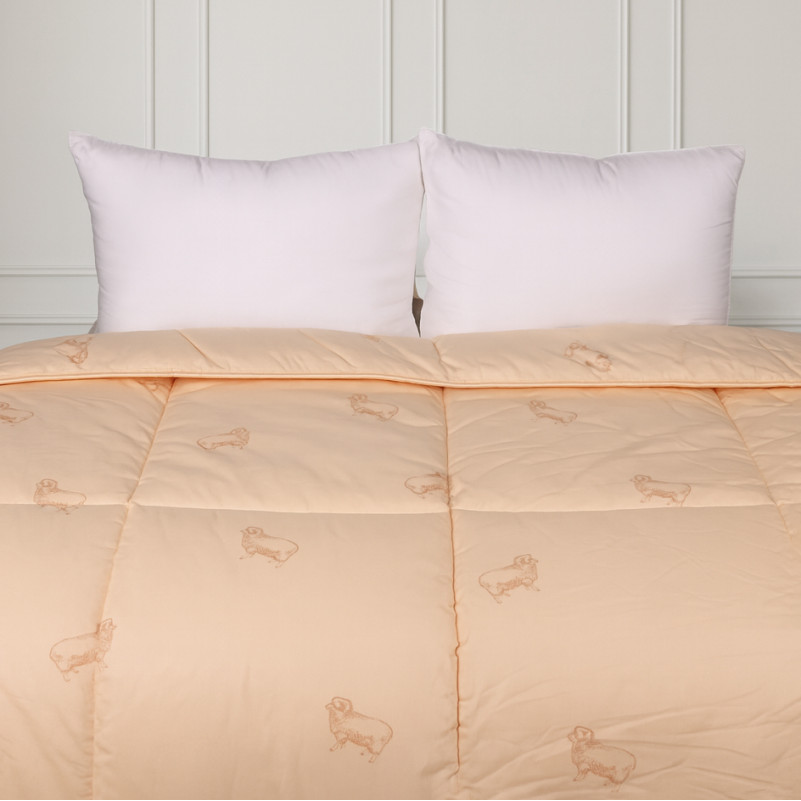 Одеяло шерстяное Camel №024 шерсть тик (зимнее) - 8