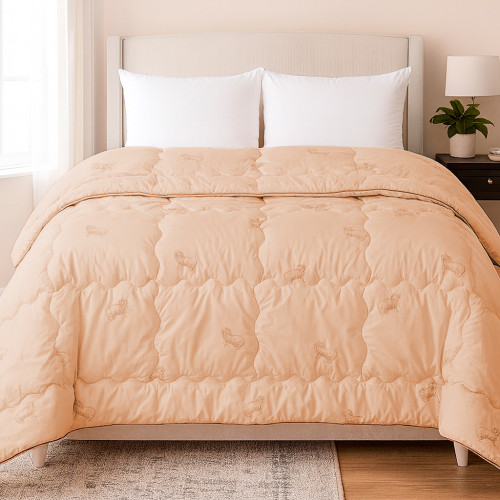 Одеяло шерстяное Hand Made Camel №175 шерсть тик