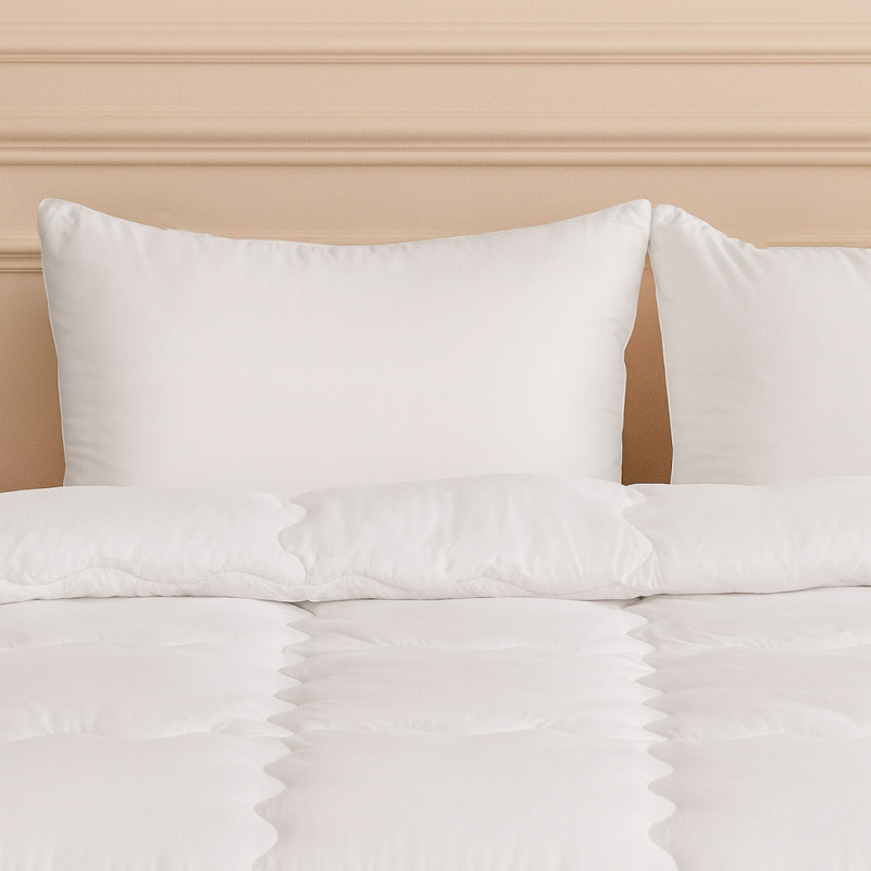 Одеяло шерстяное Hand Made Gold Silk №169 шерсть микросатин (зимнее) - 5