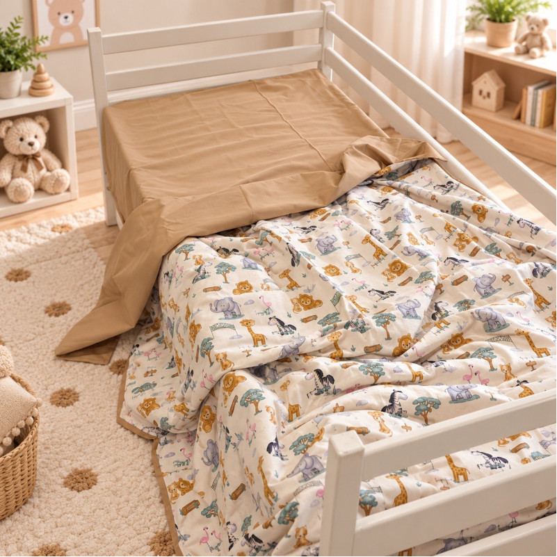 Комплект постільної білизни Сатин Kids Time 22-1418 Safari baby - 2