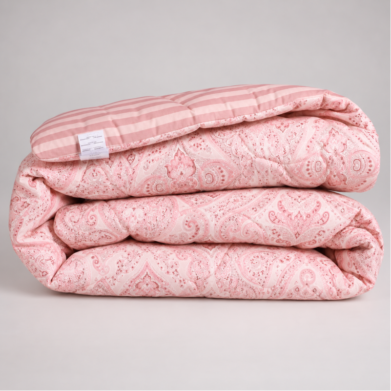 Одеяло хлопковое №0313 Сolor Fun Line 17-0770 Powder Paisley хлопок зима