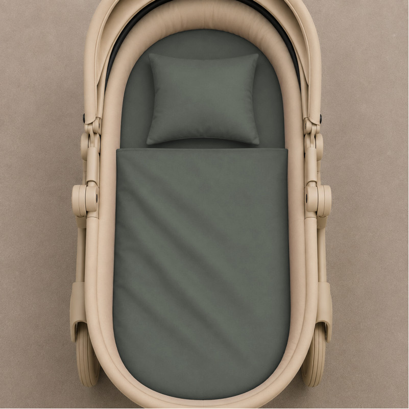 Комплект постельного белья в коляску 60*80 16-7000 Green Grey - 1