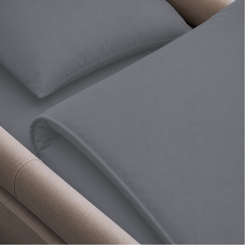 Комплект постельного белья в коляску 60*80 16-5703 Light Gray - 2