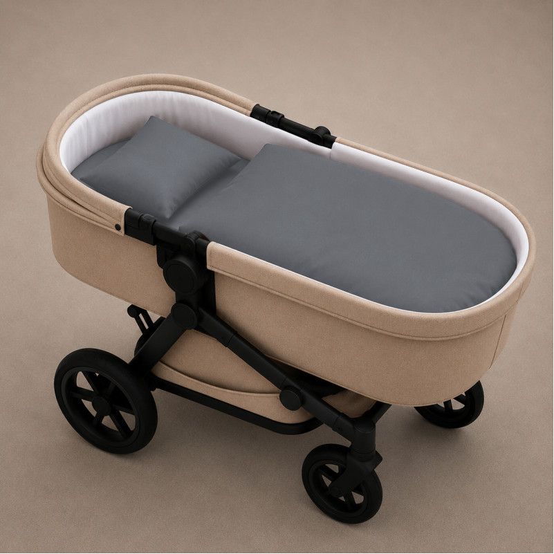 Комплект постельного белья в коляску 60*80 16-5703 Light Gray