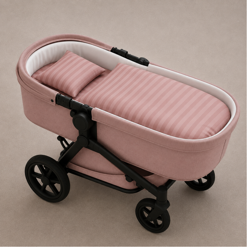 Комплект постельного белья в коляску 60*80 17-0773 Nude stripes