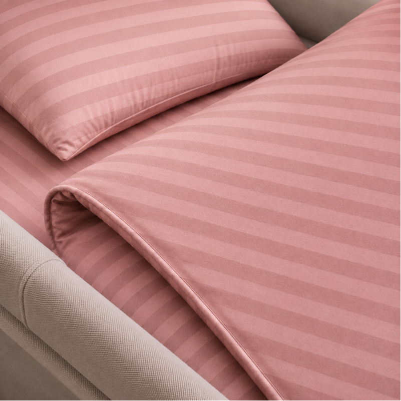 Комплект постельного белья в коляску 60*80 17-0773 Nude stripes - 2