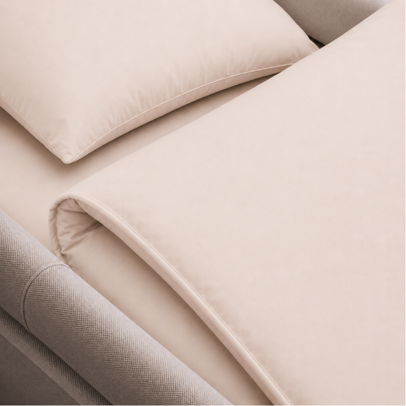 Комплект постельного белья в коляску 60*80 Poplin Line "002 Milky White" - 3