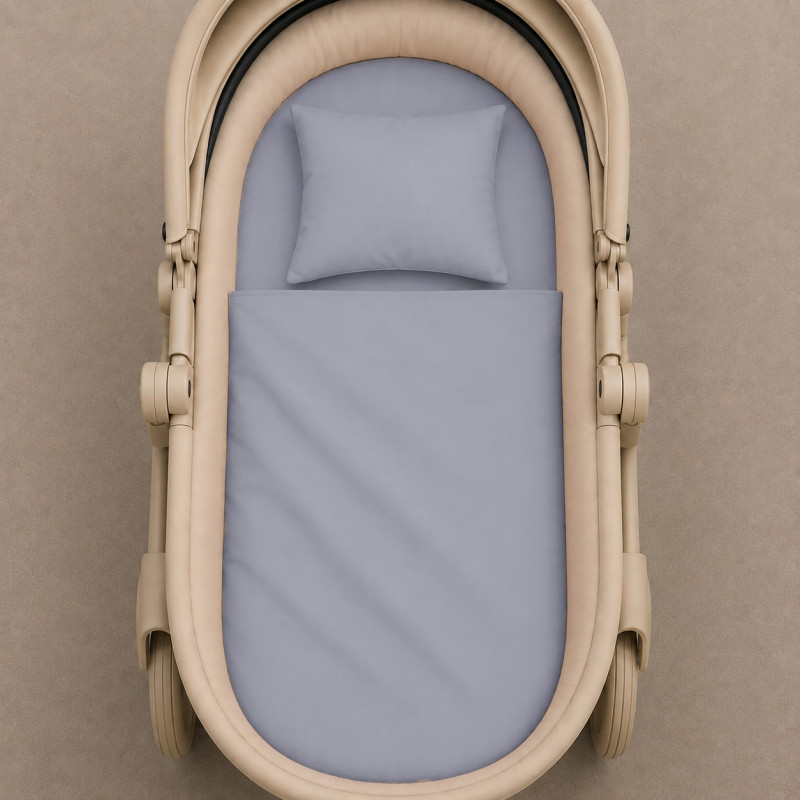 Комплект постельного белья в коляску 60*80 Poplin Line "054 Light Gray" - 1