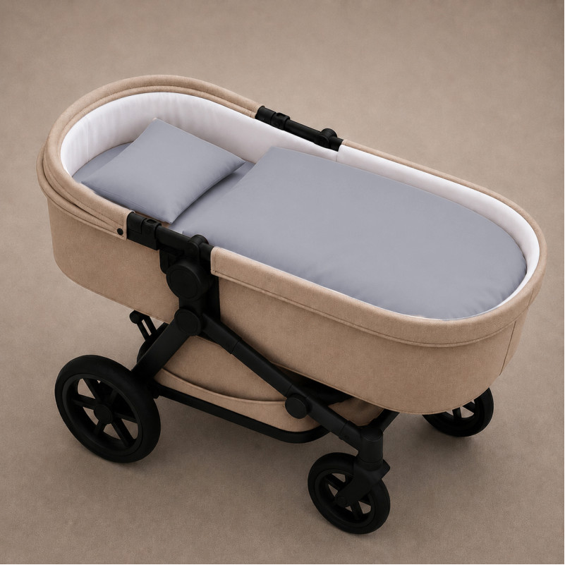 Комплект постельного белья в коляску 60*80 Poplin Line "054 Light Gray"