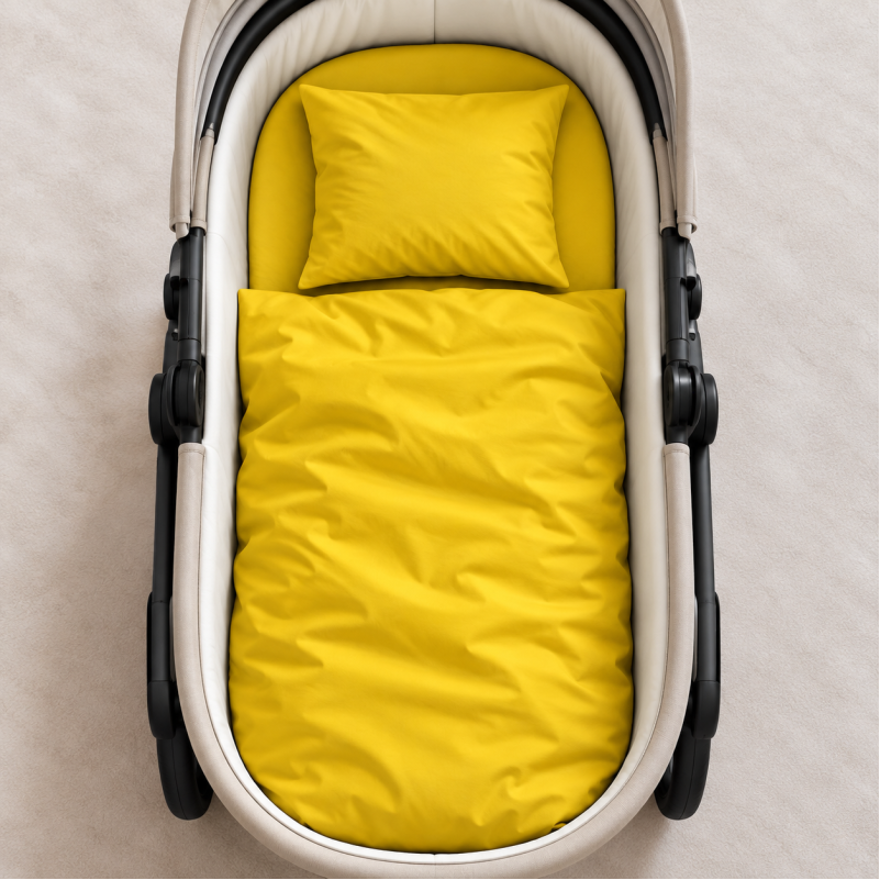 Комплект постельного белья в коляску 60*80 Satin Light Pro 10-002 Yellow - 1