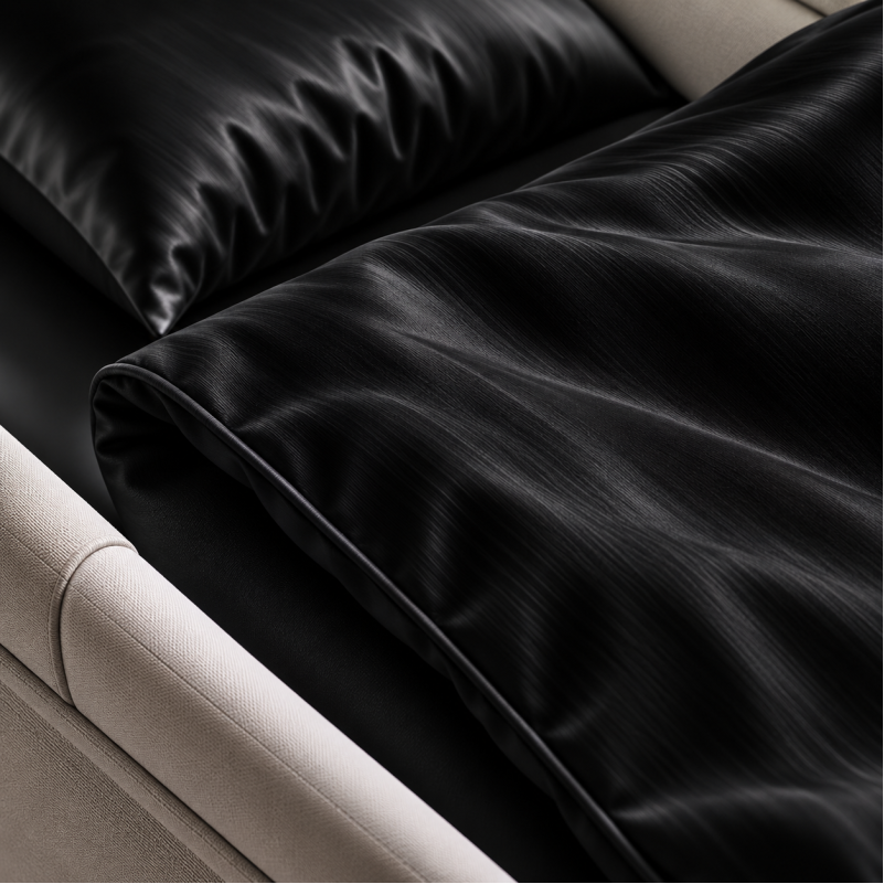 Комплект постельного белья в коляску 60*80 Satin Light Pro 10-006 Black - 3