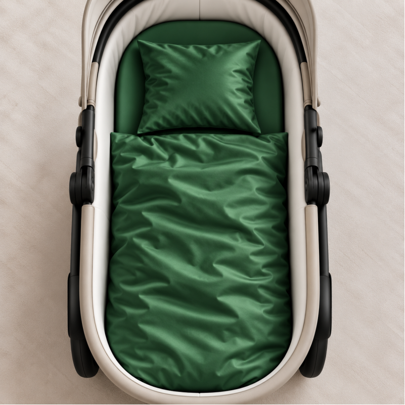 Комплект постельного белья в коляску 60*80 Satin Light Pro 10-009 Green - 1