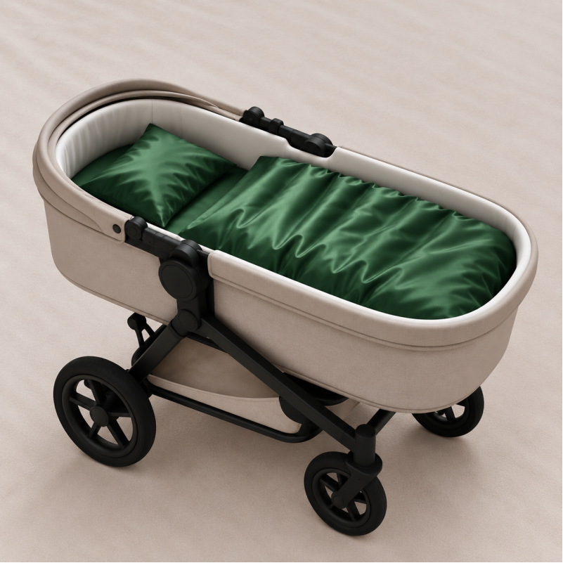 Комплект постельного белья в коляску 60*80 Satin Light Pro 10-009 Green