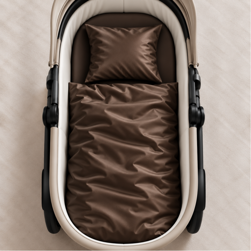 Комплект постельного белья в коляску 60*80 Satin Light Pro 10-010 Brown - 1