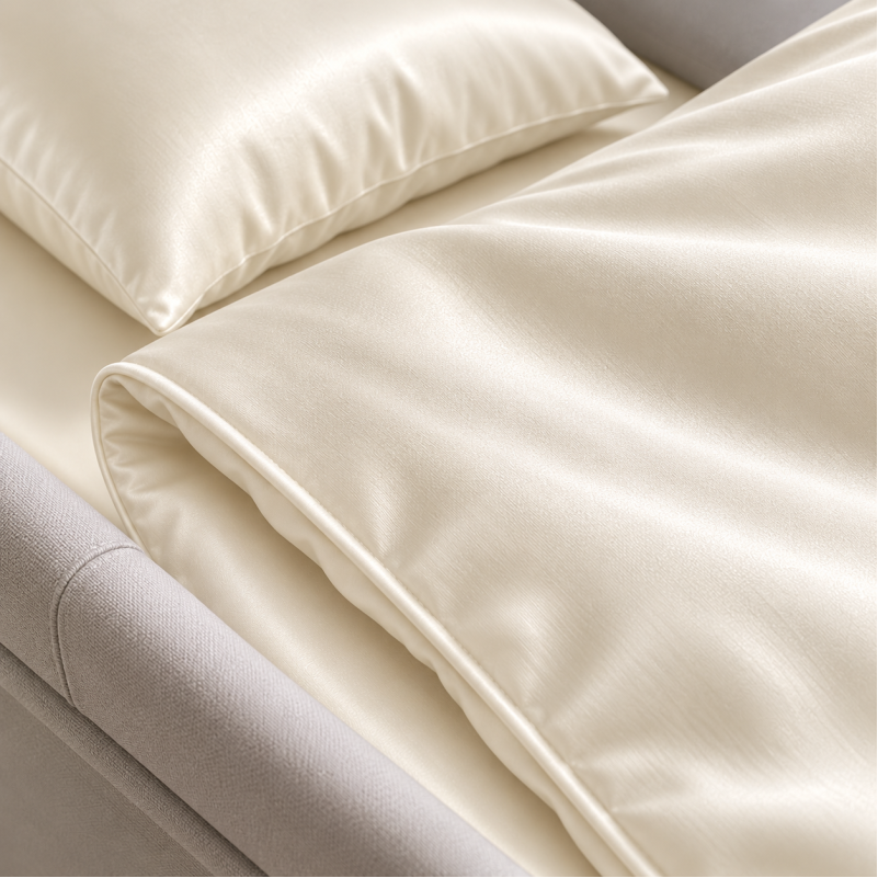 Комплект постельного белья в коляску 60*80 Satin Light Pro 10-016 Creamy - 3