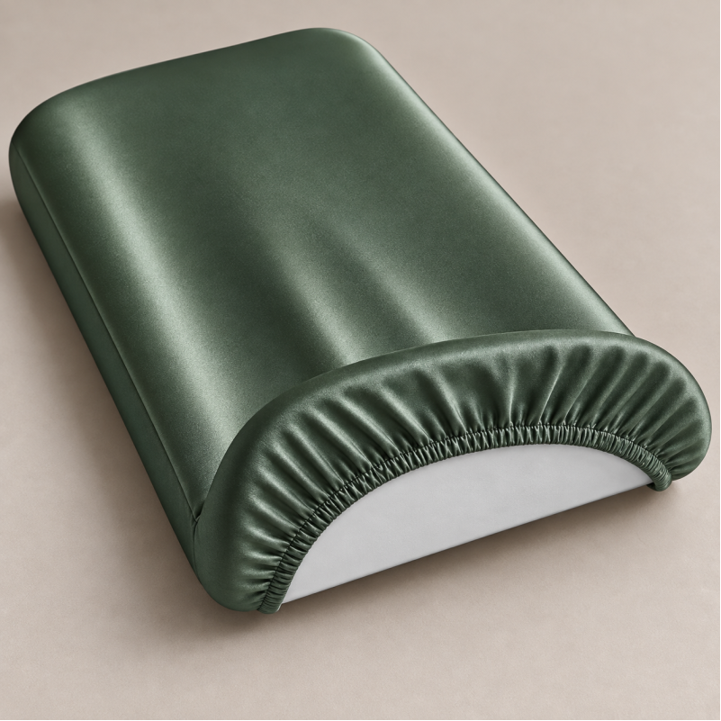 Комплект постельного белья в коляску 60*80 Satin Light Pro 10-017 Green Olive - 2