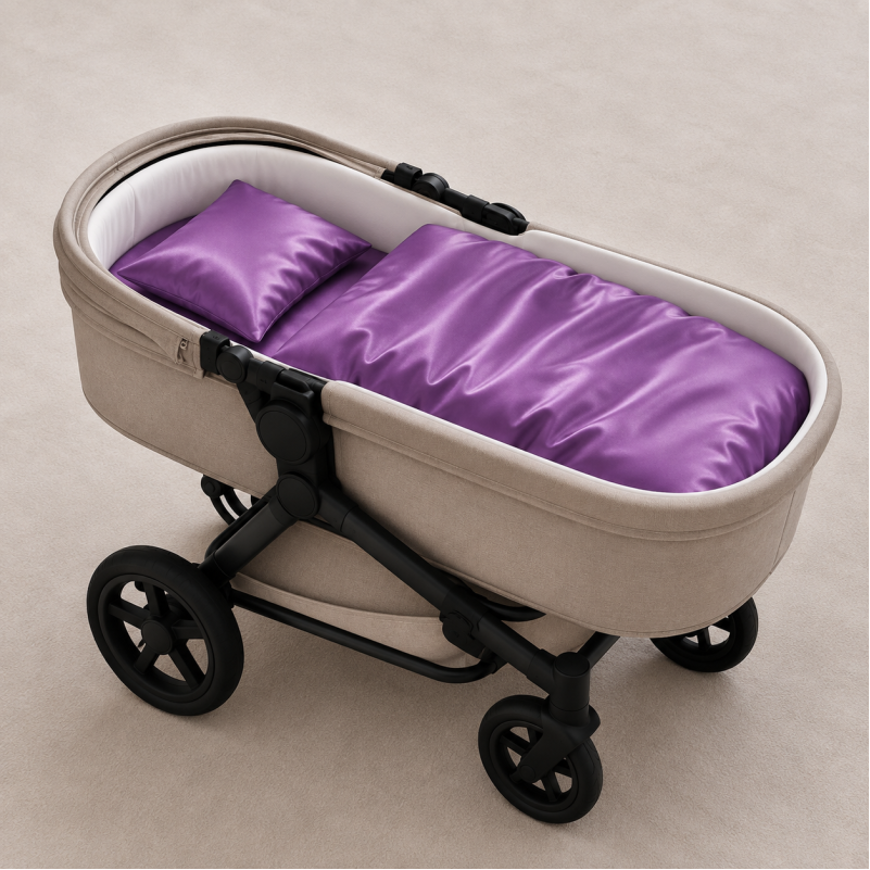 Комплект постельного белья в коляску 60*80 Satin Light Pro 10-018 Lilac